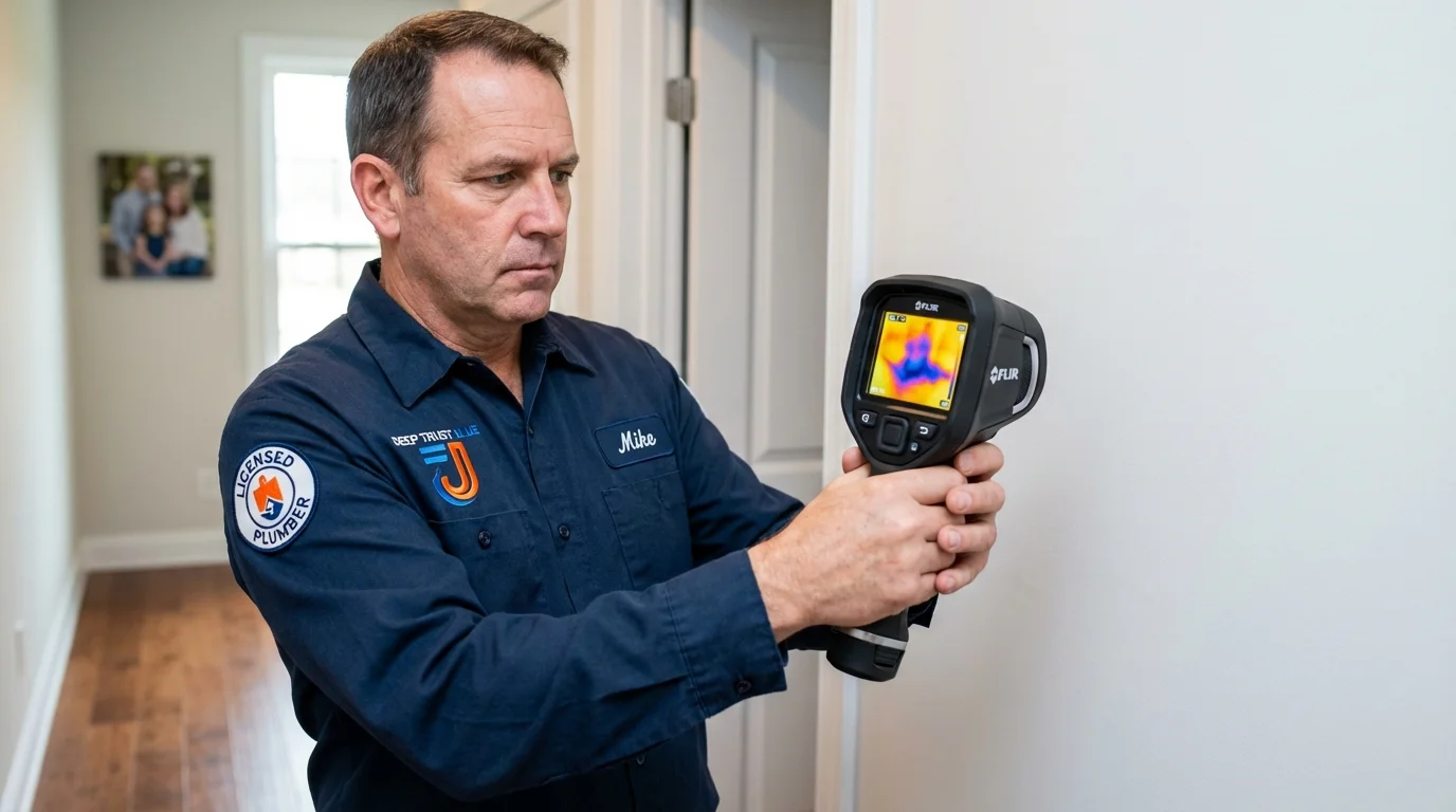 Thermal imaging leak detection by Johns Plumbing LLC in Pinetops